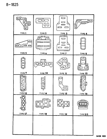 1994 Chrysler Town & Country Insulators 4 Way Diagram