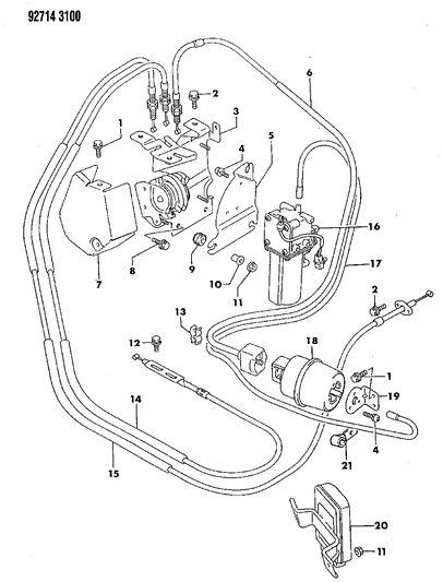 1993 Dodge Ram 50 Speed Control Diagram 3