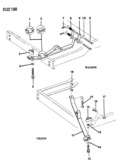 1985 Jeep Grand Wagoneer Wheel Mounting, Spare Diagram 2