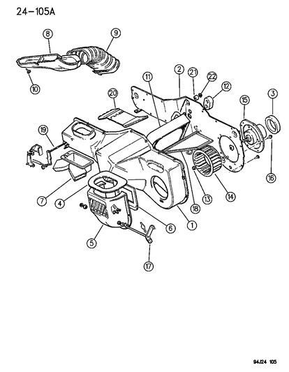 1994 Jeep Wrangler Heater Unit Diagram