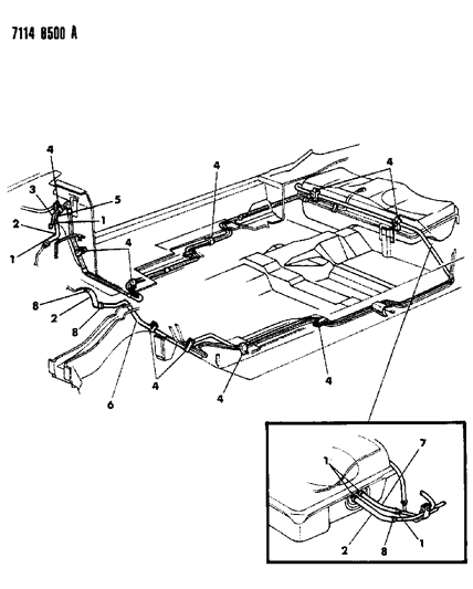 1987 Dodge Charger Fuel Line Diagram