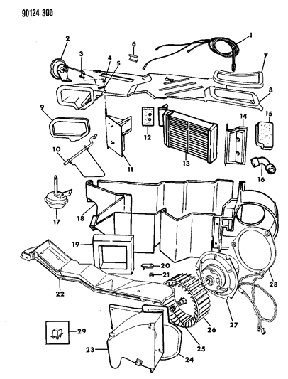 1990 Dodge Omni Heater Unit Diagram