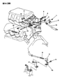 Diagram for 1992 Dodge Shadow Accelerator Cable - 4459135
