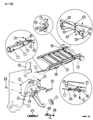 Diagram for 1996 Dodge Ram Van Parking Brake Cable - 52008977