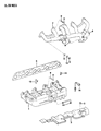 Diagram for 1990 Jeep Comanche Exhaust Manifold - 53006244