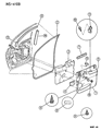Diagram for Chrysler Grand Voyager Door Moldings - 4717255