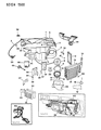 Diagram for 1993 Dodge Dynasty Heater Core - 4644228