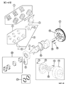 Diagram for 1994 Dodge Shadow Piston Ring Set - MD301716