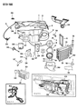 Diagram for 1991 Dodge Dakota Blower Motor Resistor - 4462841