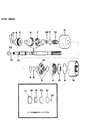 Diagram for 1998 Jeep Wrangler Transfer Case Output Shaft Snap Ring - 6030404