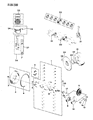 Diagram for 1984 Jeep J20 Crankshaft Thrust Washer Set - J8133254