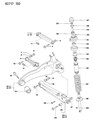 Diagram for Dodge Colt Control Arm Bushing - MR102012