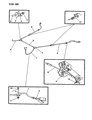 Diagram for 1987 Dodge Shadow Parking Brake Cable - 4364789
