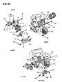 Diagram for Dodge Spirit Alternator Bracket - 4536235