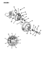 Diagram for 1985 Chrysler Laser Wheel Cylinder - V2104425AA