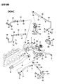 Diagram for 1995 Dodge Stealth Thermostat Housing - MD193877