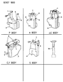 Diagram for 1992 Chrysler Town & Country Coolant Reservoir - 4546519