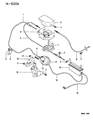 Diagram for Mopar Throttle Cable - MB942963