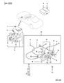 Diagram for 1995 Dodge Stealth A/C Switch - MB439488