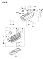 Diagram for Chrysler Conquest Cylinder Head Bolts - MD040514