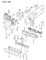 Diagram for 1993 Jeep Wrangler Tachometer - 83506590