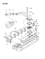 Diagram for 1993 Dodge D250 Exhaust Manifold - 4429349