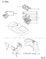 Diagram for 1998 Dodge Avenger Dome Light - MB529091