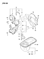 Diagram for Dodge Colt Timing Cover - MD147100