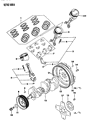 Diagram for Dodge Shadow Piston Ring Set - MD104939