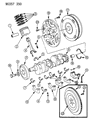 Diagram for Jeep Grand Wagoneer Torque Converter - R2117879