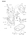 Diagram for Dodge Stealth Timing Cover - MD127142