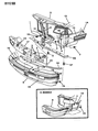 Diagram for Chrysler LeBaron Bumper - 4451606
