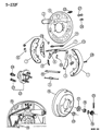 Diagram for Chrysler Town & Country Wheel Cylinder - V2103236AA
