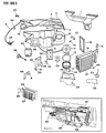 Diagram for Dodge Aries Heater Core - 3847943