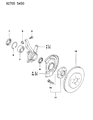 Diagram for Dodge Colt Wheel Bearing - MB948961