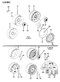 Diagram for 1988 Jeep Wagoneer Spare Wheel - 52000019