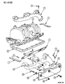 Diagram for Jeep Grand Wagoneer Exhaust Manifold - 53009378
