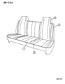 Diagram for 1995 Dodge Ram 3500 Seat Cover - KN21PB7