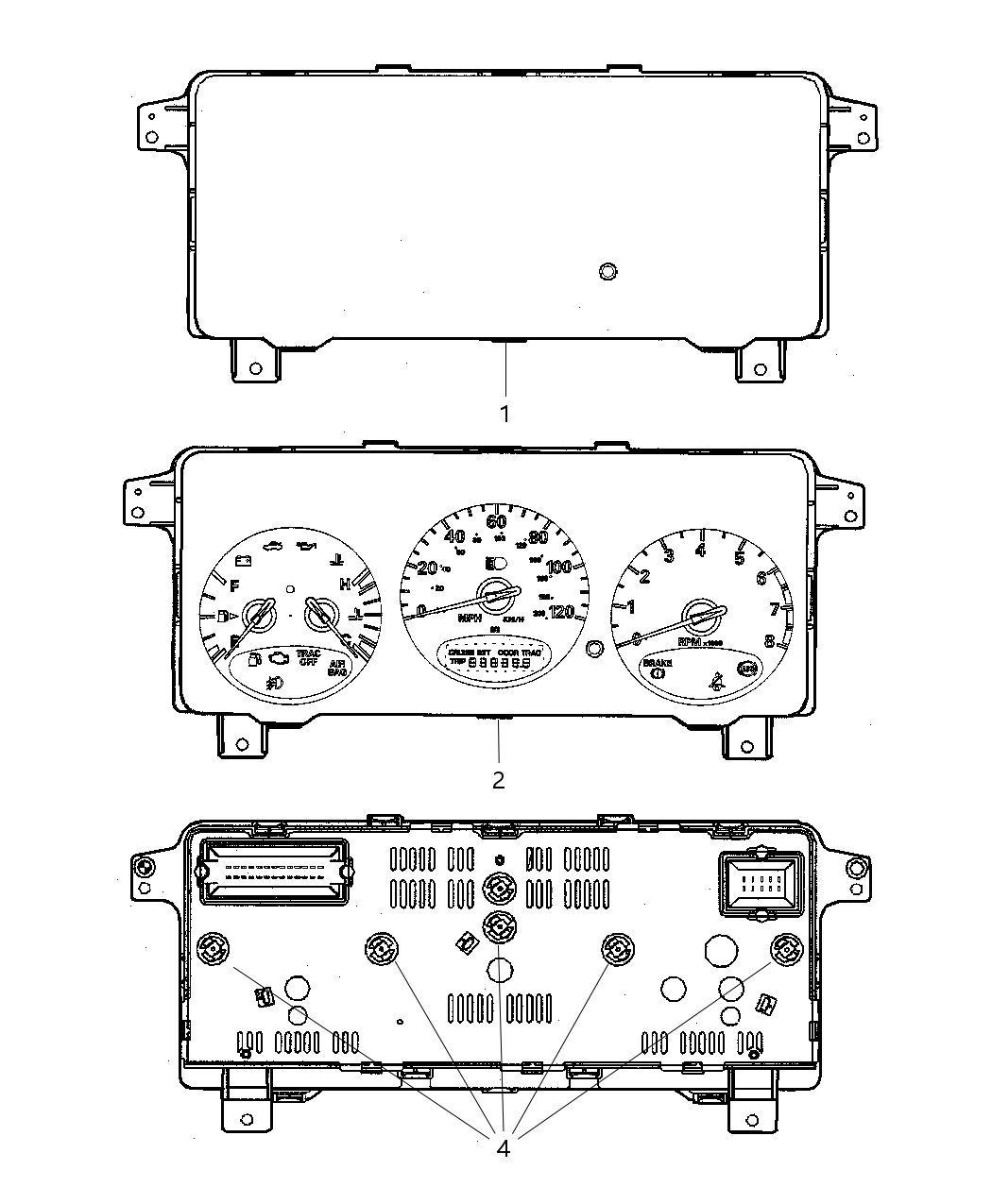 Mopar 4671964AG Cluster-Instrument Panel