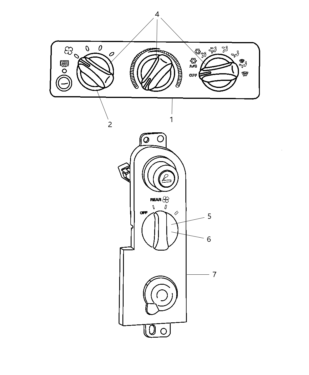 Mopar 5011218AA A/C And Heater Control - Ro