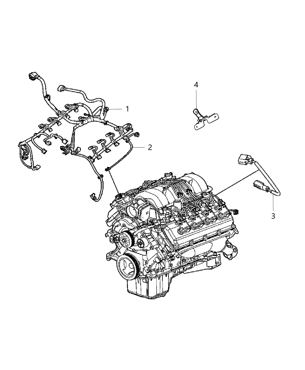 Mopar 68157976AA Wiring-Engine And Transmission