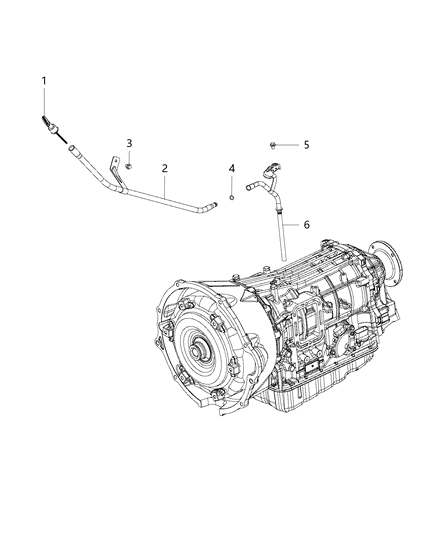 2015 Ram 4500 Oil Filler Tube & Related Parts Diagram 2