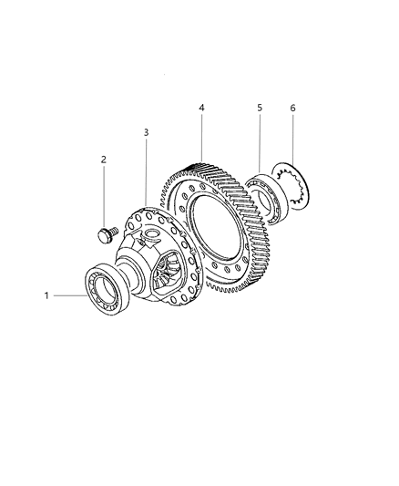2014 Jeep Compass Bearing-Roller Diagram for 68042504AA