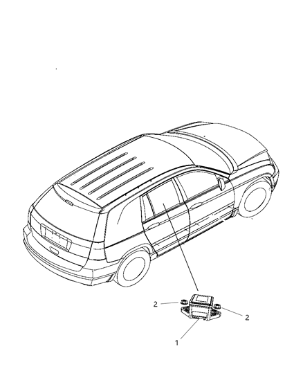 2008 Chrysler Pacifica Sensors - Steering & Suspension Diagram