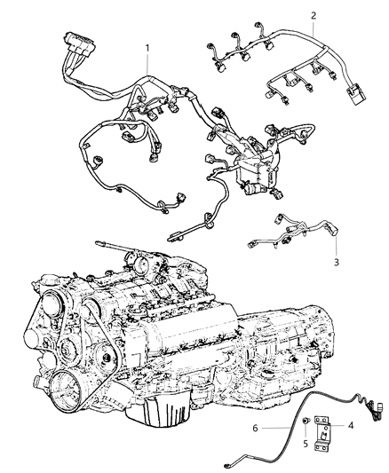 2013 Dodge Grand Caravan Wiring-Engine Diagram for 68164385AB