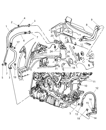 2007 Chrysler PT Cruiser DRIER-Air Conditioning Diagram for 5179157AB