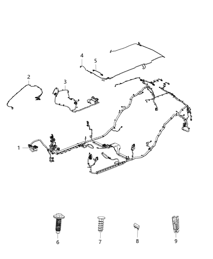 2015 Jeep Grand Cherokee Wiring-Body Diagram for 68231271AC