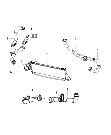 2009 Jeep Compass RETAINER-Push On Diagram for 68203260AA