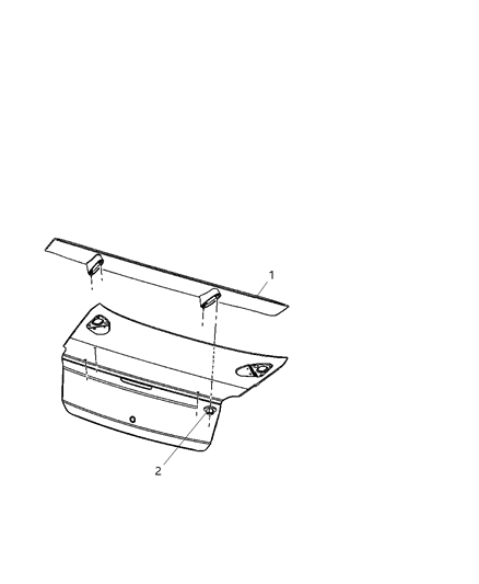 2010 Dodge Charger Deck Lid Spoiler Diagram