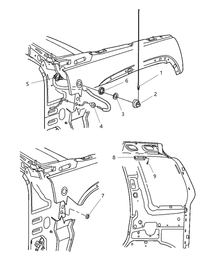 2004 Jeep Liberty Cable-Antenna Diagram for 56038559AF